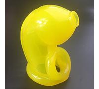 The Bondage Locker Flexible Device CBT Chastity Belt, Yellow