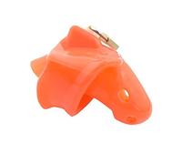 The Bondage Locker Inovative Design Chastity Belt Silicone Chastity Device, Red