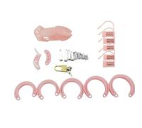 The Bondage Locker Polycarbonate Belt Chastity Device, Pink