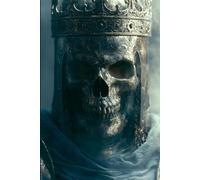 The Bone Crown Grimoire - A Dark Fantasy Death-King's Tome: Skull-Helm Crowned Lich Sovereign Cover with Filigreed Bronze & Slate Blue Mantle, 150 ... - Gothic Notebook for Dark Fantasy Readers