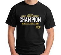 The Bones Jon Jones Crown Men's Fashion T-Shirt Black XL Unisex 100% Cotton Short-Sleeve T-Shirts Black XL