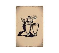 The Bongos from Havana Artwork Done in The Style of The Great Jazz Art Vintage 1920's Style Print Wall Art Novelty Retro Metal Tin Sign Home Decor Plate Wall Art Farmhouse Sign Decor 8"x12"