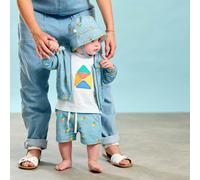 The Bonnie Mob Boys Mavericks Beach Denim Shorts in Blue - Blue - 4 - 5 Yrs