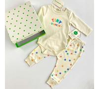 The Bonnie Mob Dancer & Dearly Baby Gift Set - Bodysuit & Legging in a Gift Box - 6-9 months - Rainbow - 100% Organic Cotton