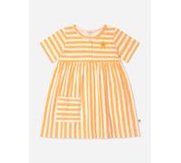 The Bonnie Mob Girls Cari Striped Pocket Dress in Orange - Orange - 4 - 5 Yrs