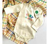 The Bonnie Mob Tiny Dancer Rainbow Baby Bodysuit - 0-3 months - Rainbow - 100% Organic Cotton