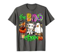 The Boo Crew Chicken Cow Duck Ghost Halloween Farm Life T-Shirt