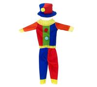 The Boo Crew - Halloween Doll Clown Costume, Idea for Plush Poseable Figure for Room Decor, Spooky Tabletop Decoration, Seasonal Collectable, Tradition for Kids & Adults