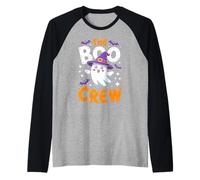 The Boo Crew Matching for Women Men Boy Girl Halloween Raglan Baseball Tee