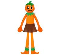 The Boo Crew - Mrs. Pumpkin-Head Halloween Doll 30cm Plush Poseable Figure for Room Decor, Spooky Tabletop Decoration, Seasonal Collectable, Tradition for Kids & Adults