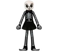The Boo Crew - Mrs. Skelly-Bones Halloween Doll 30cm Plush Poseable Figure for Room Decor, Spooky Tabletop Decoration, Seasonal Collectable, Tradition for Kids & Adults