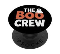 The Boo Crew Spooky Ghost Squad Halloween Group Party Humor PopSockets Adhesive PopGrip