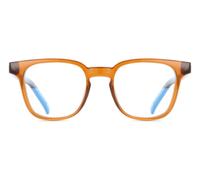 The Book Club Twelve Hungry Bens Blue-Light Block Men's Glasses, Brown, Size +0.00