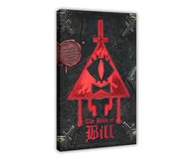 The Book of Bill (Gravity Falls) Canvas Poster Wall Art Decor Print Picture Paintings for Living Room Bedroom Decoration 08x12inch(20x30cm)