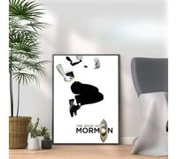 The Book of Mormon Poster Print, Musical Print, A4 A3 West End Broadway Theatre Show, Wall Art Deco Special Canvas West End Print, London theatre art frame options (A3 Print Only)