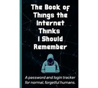 The Book of Things the Internet Thinks I Should Remember: Funny Password Logbook & Internet Login Organizer | Gift for Forgetful Adults, Seniors, Mom, ... Birthdays, Christmas & Mother’s/Father’s Day