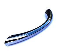 The Book Service Ltd Cupboard Handles Sleek Gunmetal Metallic Grey 96mm D Shape Curved Cabinet pulls (Pack of 2)