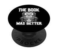 The Book Was Better | Fiction Novel Readers Bookish Owl PopSockets Adhesive PopGrip