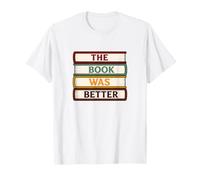 The Book was Better Minimalist Stack of Books T-Shirt
