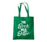 The Book Was Better Reading Tote Shopping Bag 10 Litres Capacity 42 x 38cm