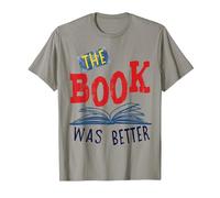 The Book was Better T-Shirt, Men, Slate Grey, 3X-Large