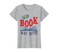 The Book was Better T-Shirt, Women, Heather Grey, 3X-Large