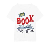 The Book was Better T-Shirt, Women's Plus, White, 2X