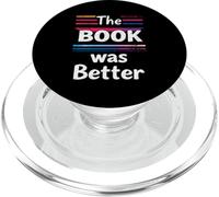 The BOOK Was Better Typographic PopSockets PopGrip for MagSafe