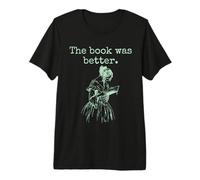The Book was Better Vintage Woman Reading Design Premium T-Shirt