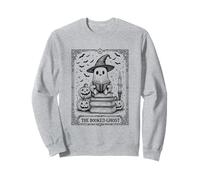 The Booked Ghost Tarot Cute Halloween Book Lover Sweatshirt
