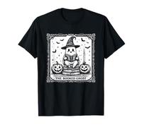 The Booked Ghost Tarot Cute Halloween Witch T-Shirt