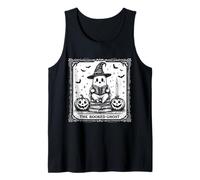 The Booked Ghost Tarot Cute Halloween Witch Tank Top