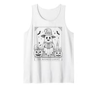 The Booked Ghost Tarot Style Adorable Halloween Costume Tank Top