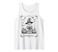 The Booked Ghost Tarot Style Cute Halloween Costume Tank Top