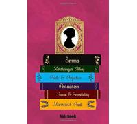 The Books of Jane Austen Notebook (#2): 6"x9", paperback, lined notebook or journal