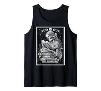 The Bookworm Book Reader Reading Tarot Card Witchy Moon Tank Top