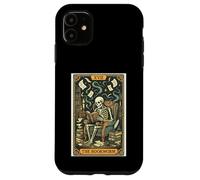 The Bookworm Skeleton Reading Mystical Library Case for iPhone 11