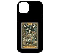 The Bookworm Skeleton Reading Mystical Library Case for iPhone 14 Plus