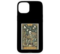 The Bookworm Skeleton Reading Mystical Library Case for iPhone 15 Plus