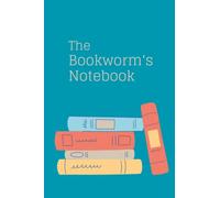 The Bookworm's Notebook: Gifts for Bookworms - Notepad with Sea Blue Cover with Stacked Books Graphic to Front & Rear - Softback 6 x 9" (approx. A5) ... Colorful Double-Sided Print Cute Fun Note Pad