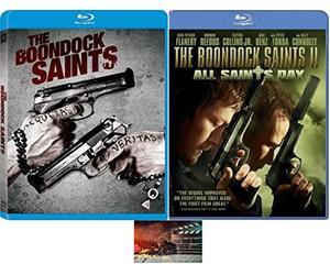 The Boondock Saints & The Boondock Saints All Saints Day 2 Blu Ray Set Includes Movie Set Camera Glossy Print Art Card
