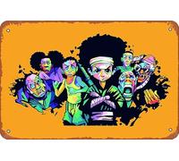 The Boondocks samurai Cartoon Pop Art Metal Tin Sign Vintage Art Wall Decor For Bars Cafes Home 8x12 inch