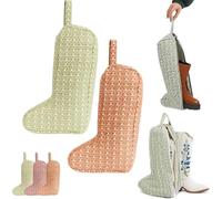 The Boot Bag of Your Dreams,Portable Dust Proof Boot Storage Bags,Tall Cowboy Boots Storage Bags,Shoe Cover Protector Bags for Wardrobe,Shoe Cabinet Organizer Packing,Travel Carry (Set B)