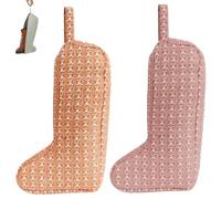 The Boot Bag of Your Dreams, Portable Dust Proof Boots Storage, Dual Zipper Tall Boot Travel Storage, Shoe Cover Protector Bags for Wardrobe, Travel Carry (Pink+Orange 2pcs)