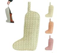 The Boot Bag of Your Dreams, Quilted Portable Tall Boot Storage Bag with Handle and Dual Zippers, Dust Proof Travel Shoe Protector, Pretty & Practical and Scuff-Free (Green)