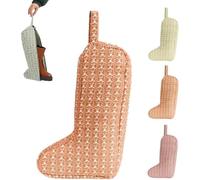 The Boot Bag of Your Dreams - Quilted Tall Boot Storage Bag, Portable Dust-Proof Travel Shoe Protector with Handle & Dual Zippers, Pretty Practical Scuff-Free Boot Organizer (Orange)