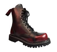 The Boot Store Angry Itch Unisex 8 Hole Burgundy Rub Off Premium Leather Army Ranger Combat Boots Mens UK - 12