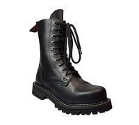 The Boot Store Angry ltch Unisex 10 Hole Black Leather Army Ranger Combat Boots Mens - 12
