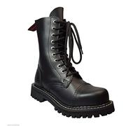 The Boot Store Angry ltch Unisex 14 Hole Black Patent Leather Army Ranger Combat Boots_Men_UK-9