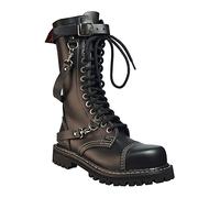The Boot Store Angry ltch Unisex 14 Hole Chain Black Premium Leather Army Ranger Combat Boots Mens - 10